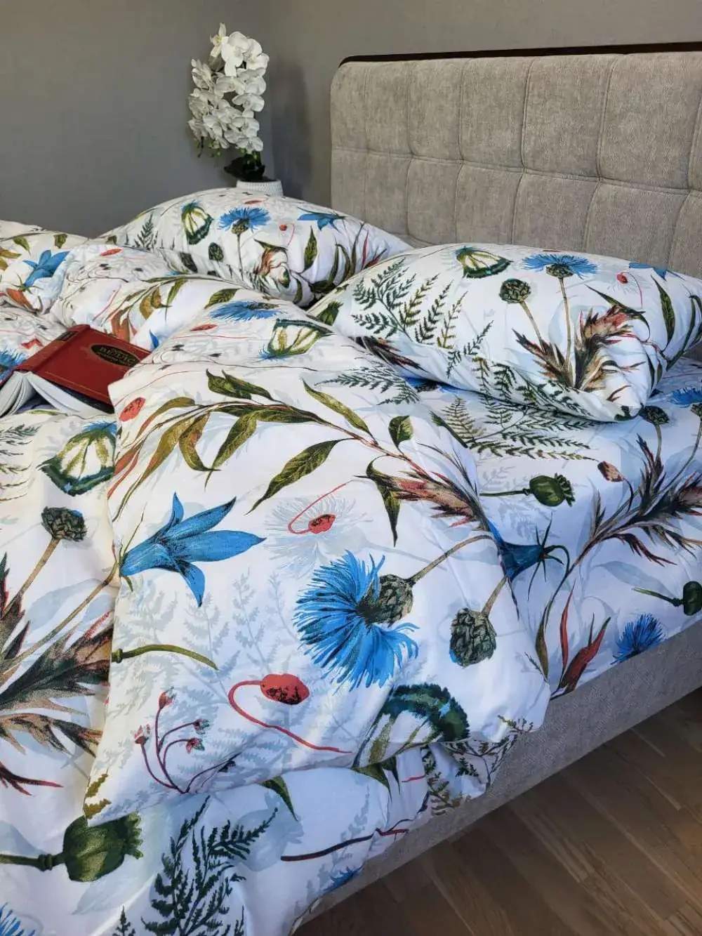 Комплект постільної білизни з фланелі Волошки, Turkish flannel (4)