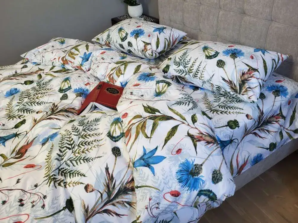 Комплект постільної білизни з фланелі Волошки, Turkish flannel (5)