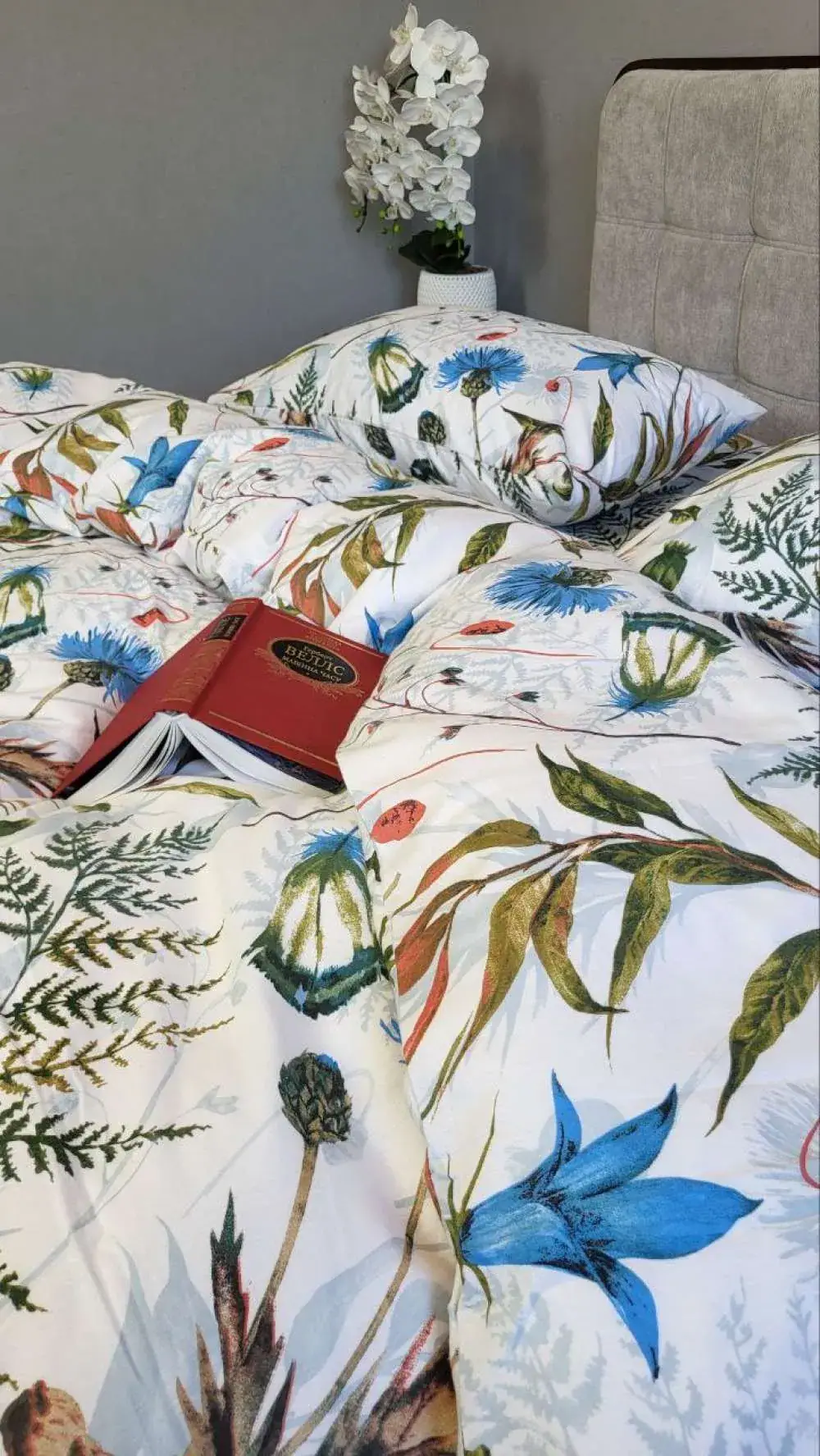Комплект постільної білизни з фланелі Волошки, Turkish flannel (6)