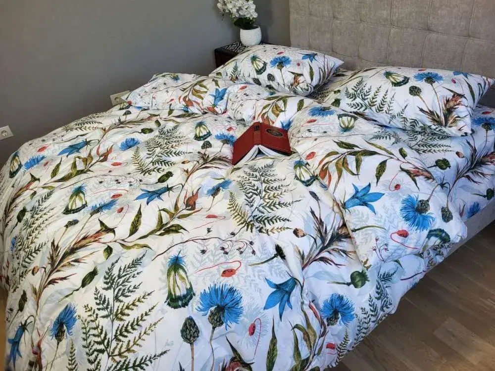 Комплект постільної білизни з фланелі Волошки, Turkish flannel (8)