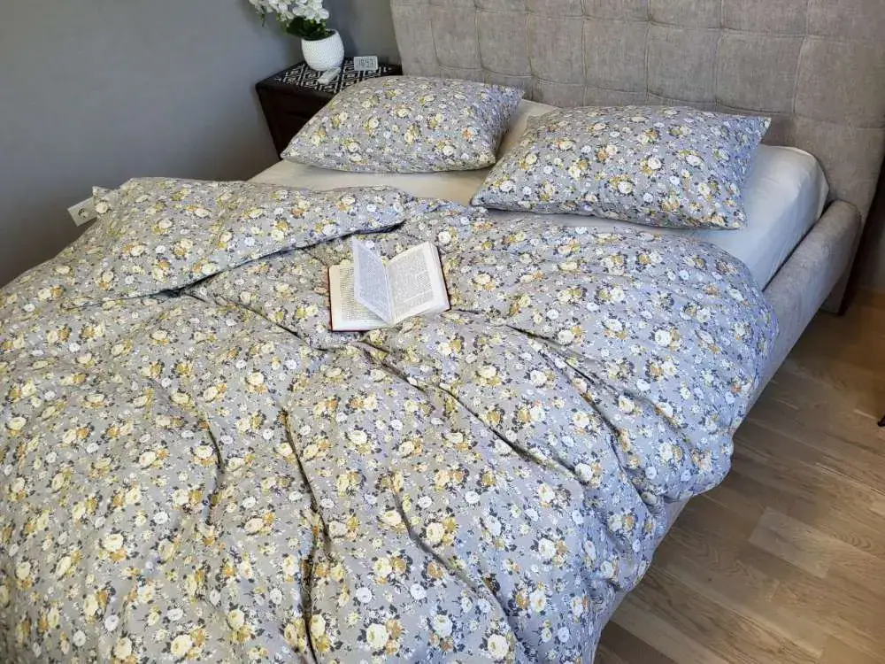 Комплект постільної білизни з фланелі Фансі/шампань Turkish flannel цільн. (2)
