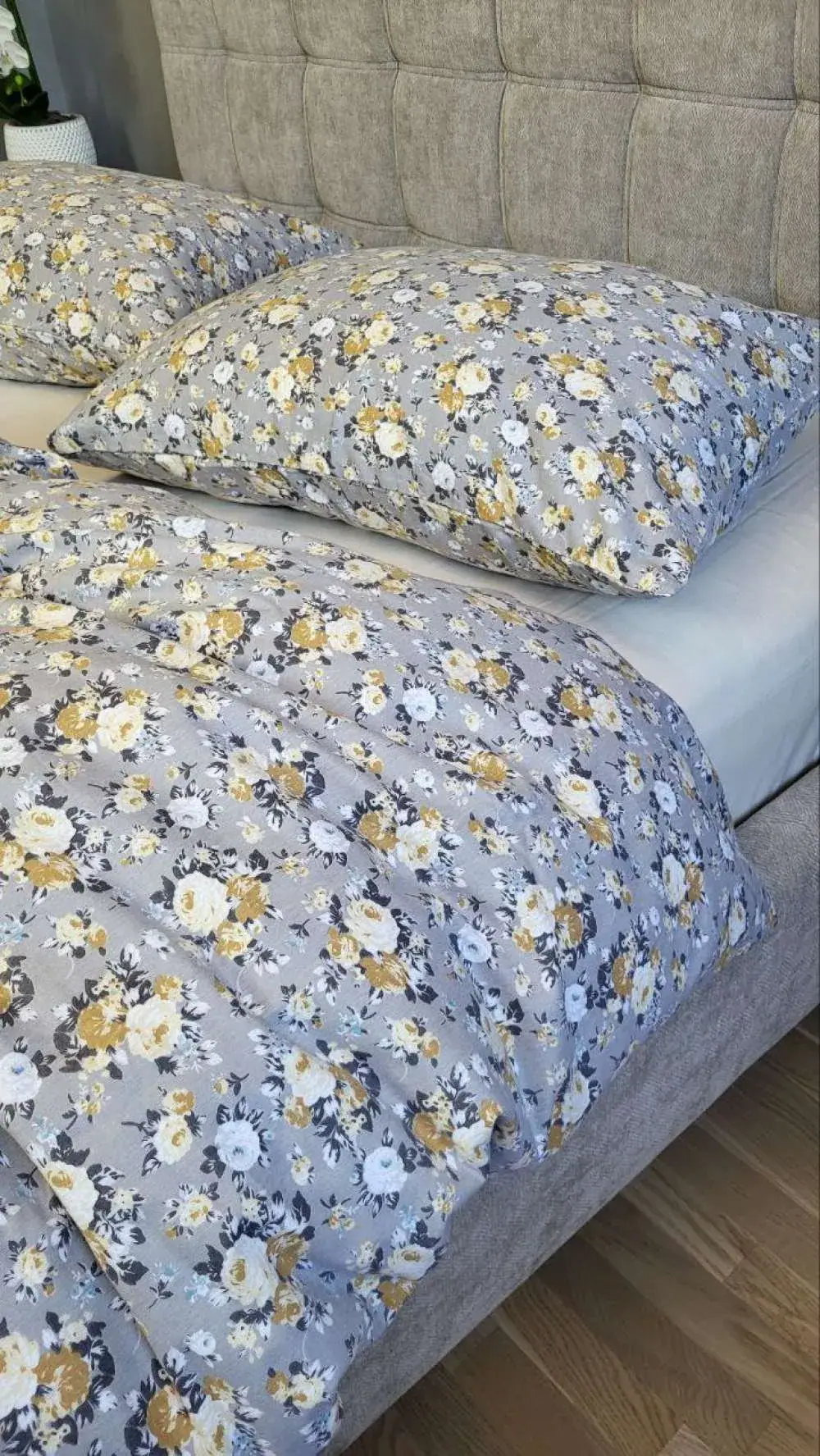 Комплект постільної білизни з фланелі Фансі/шампань Turkish flannel цільн. (7)
