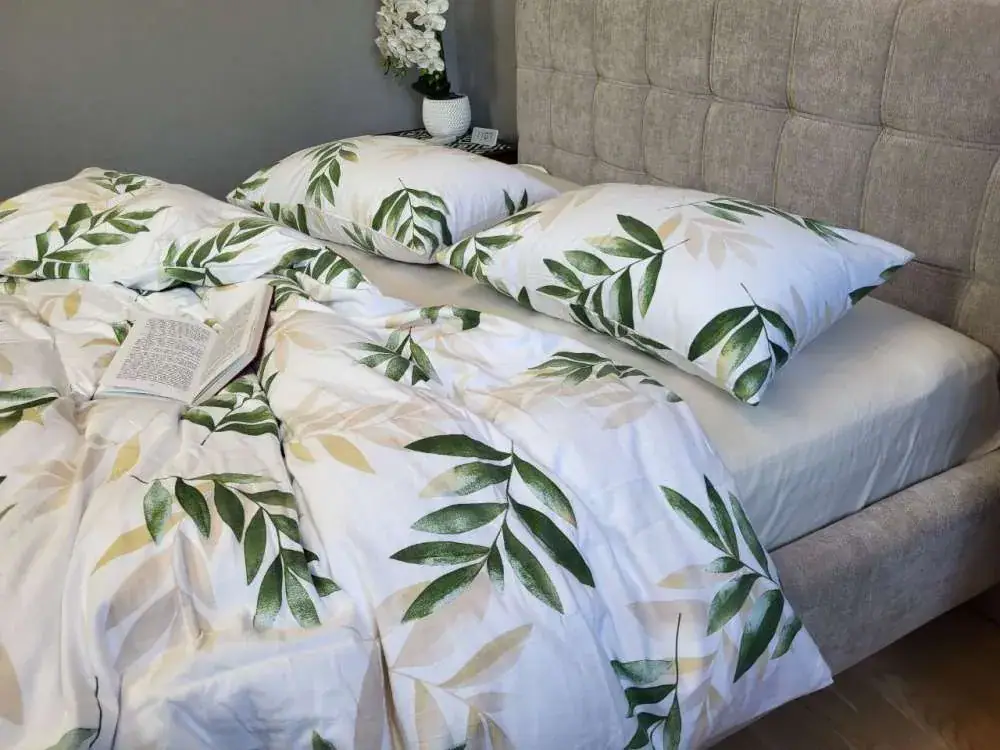 Комплект постільної білизни з фланелі Лавр/шампань Turkish flannel (2)