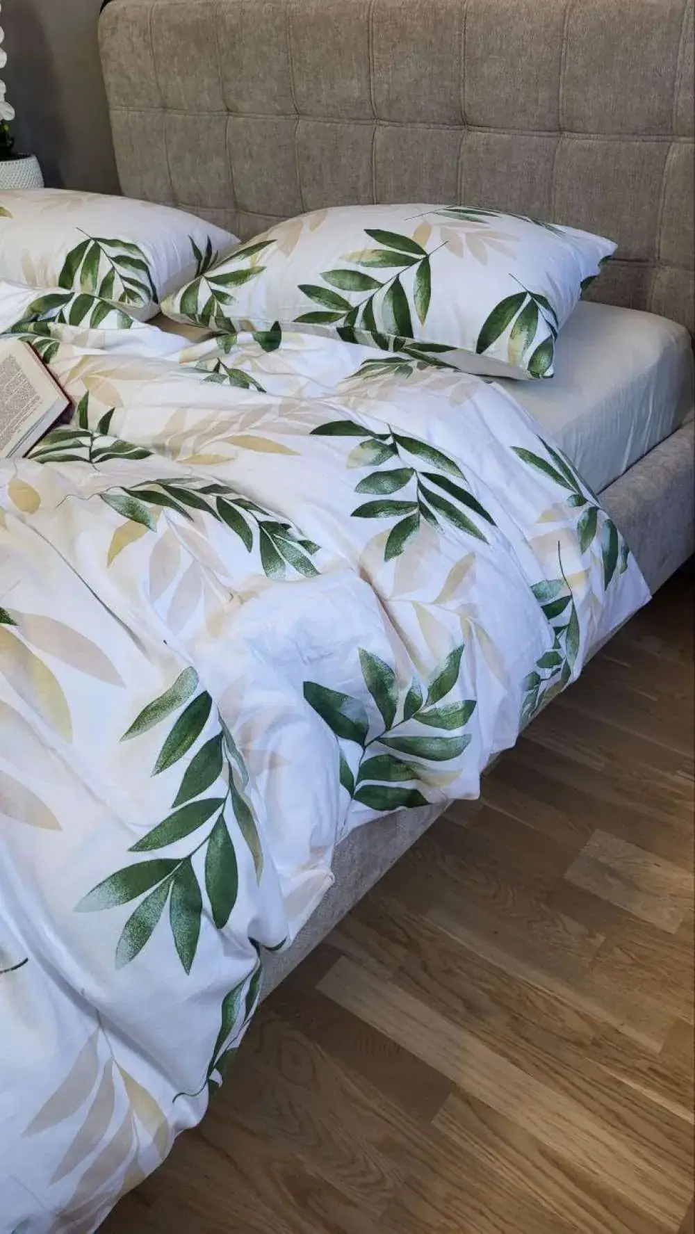 Комплект постільної білизни з фланелі Лавр/шампань Turkish flannel (3)