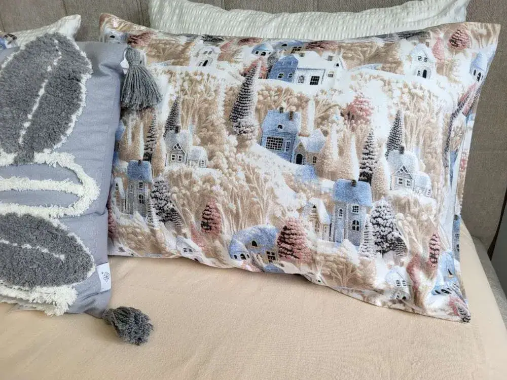 Комплект постільної білизни Фантазія/бежева пастель, Turkish flannel (4)