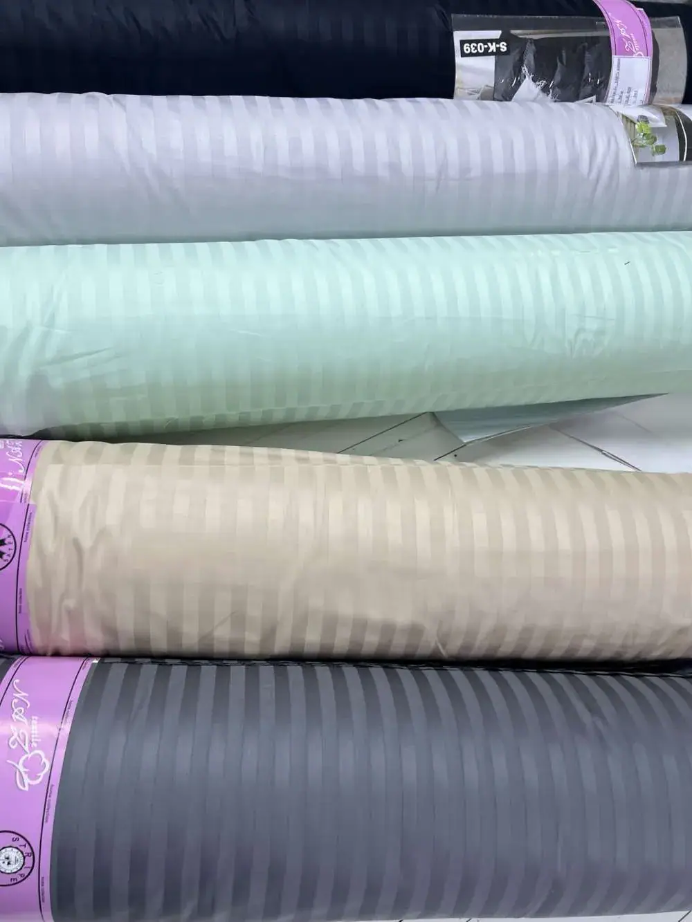 Комплект постільної білизни Stripe LUX LIGHT MINT 1x1см (3)