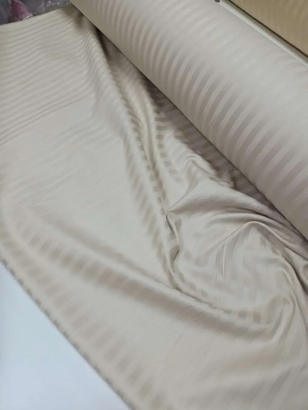Комплект постільної білизни Stripe LUX LIGHT BEIGE 1x1см (2)