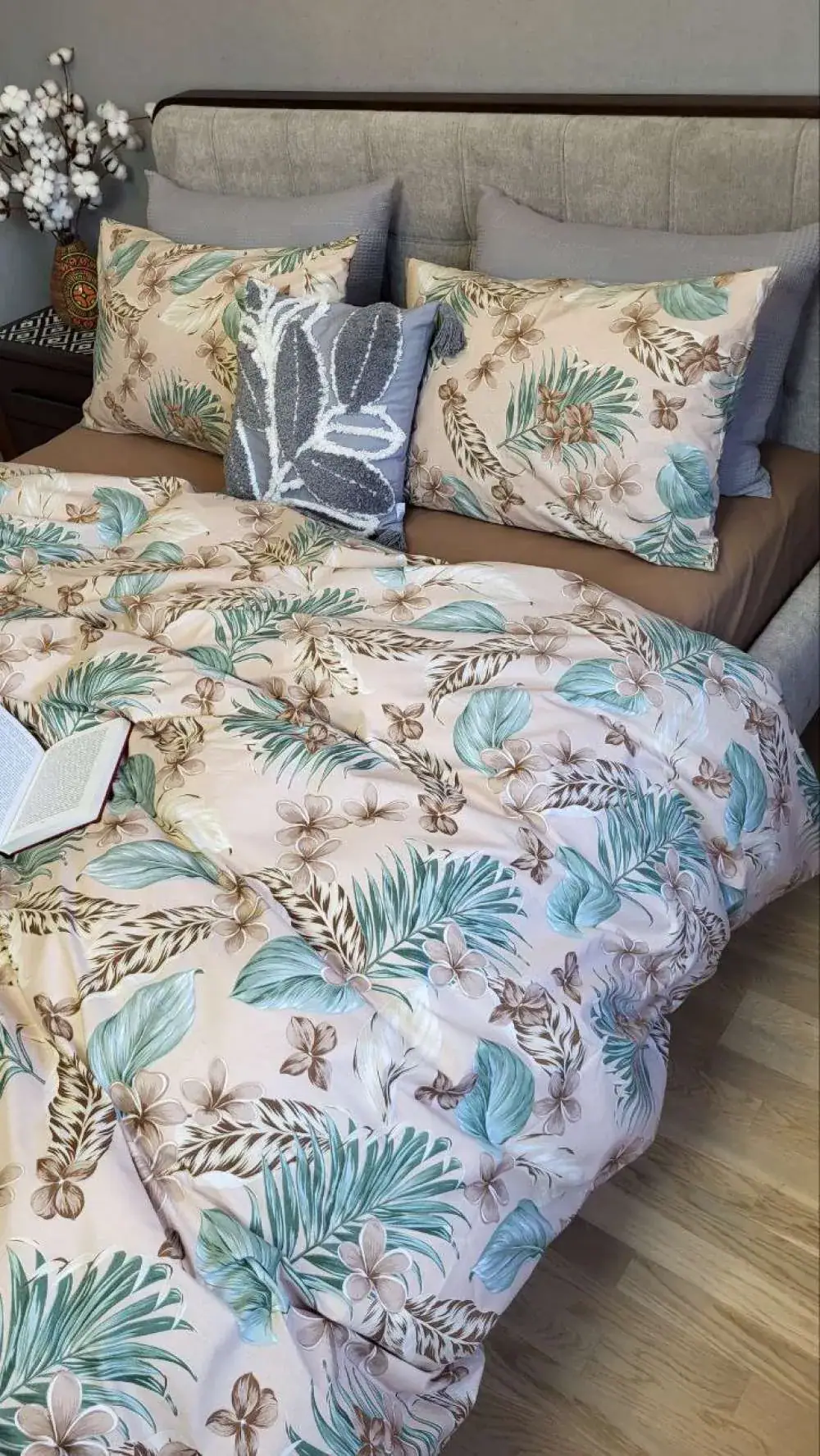 Элитное постельное белье Турецкий котон Пальма, cotton (4)