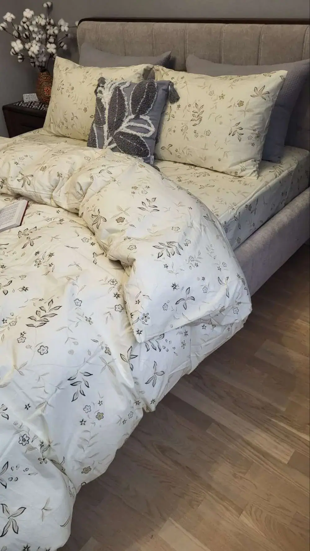 Комплект постільної білизни Flowers з вареної бавовни 50x70см (8)
