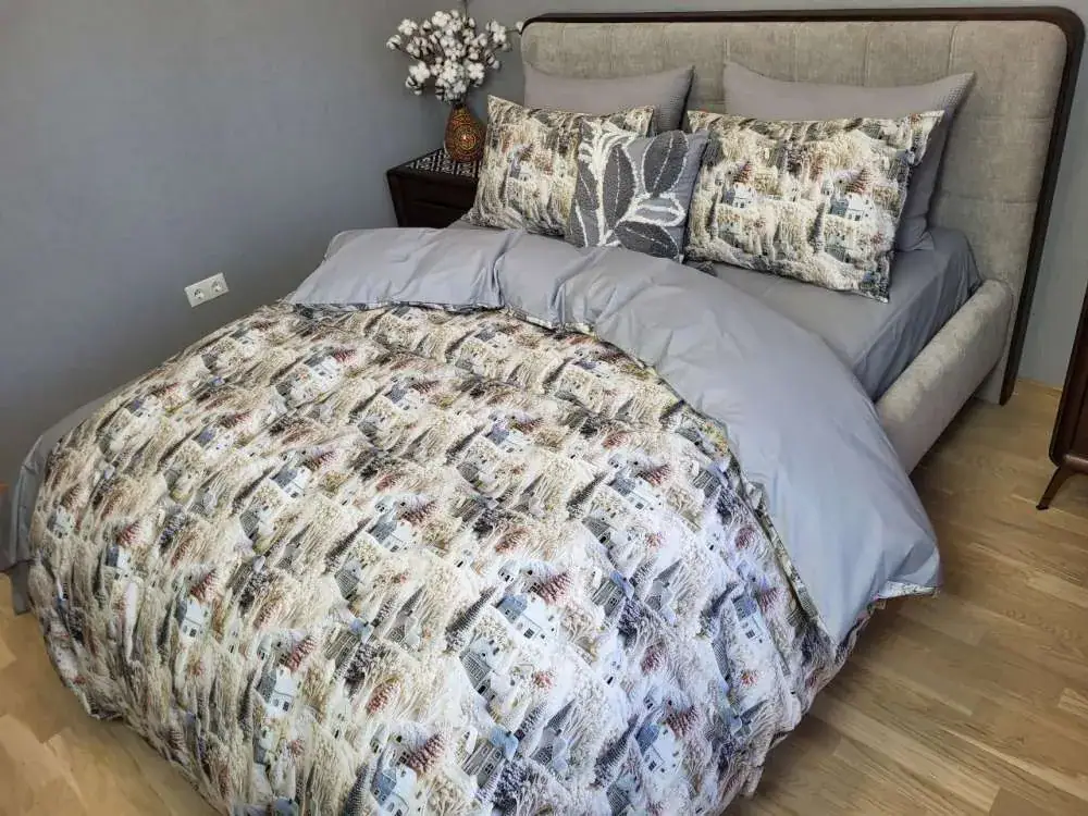 Комплект постільної білизни преміум класу Казкове місто, cotton 5D (2)