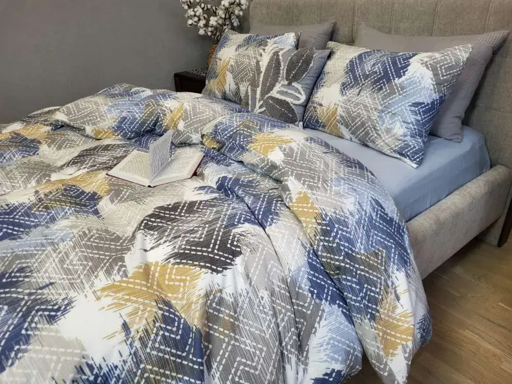 Комплект постільної білизни Азарт/блакитний, Turkish flannel (2)