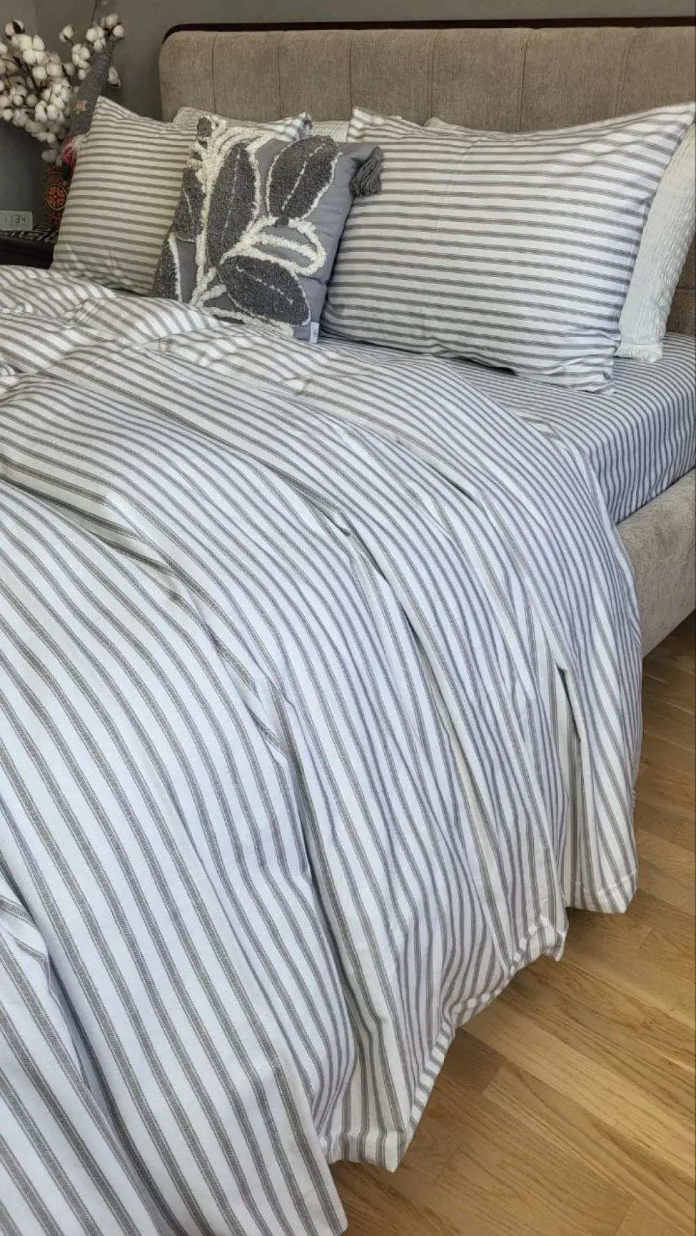 Комплект постільної білизни Смужка Turkish flannel з фланелі (5)