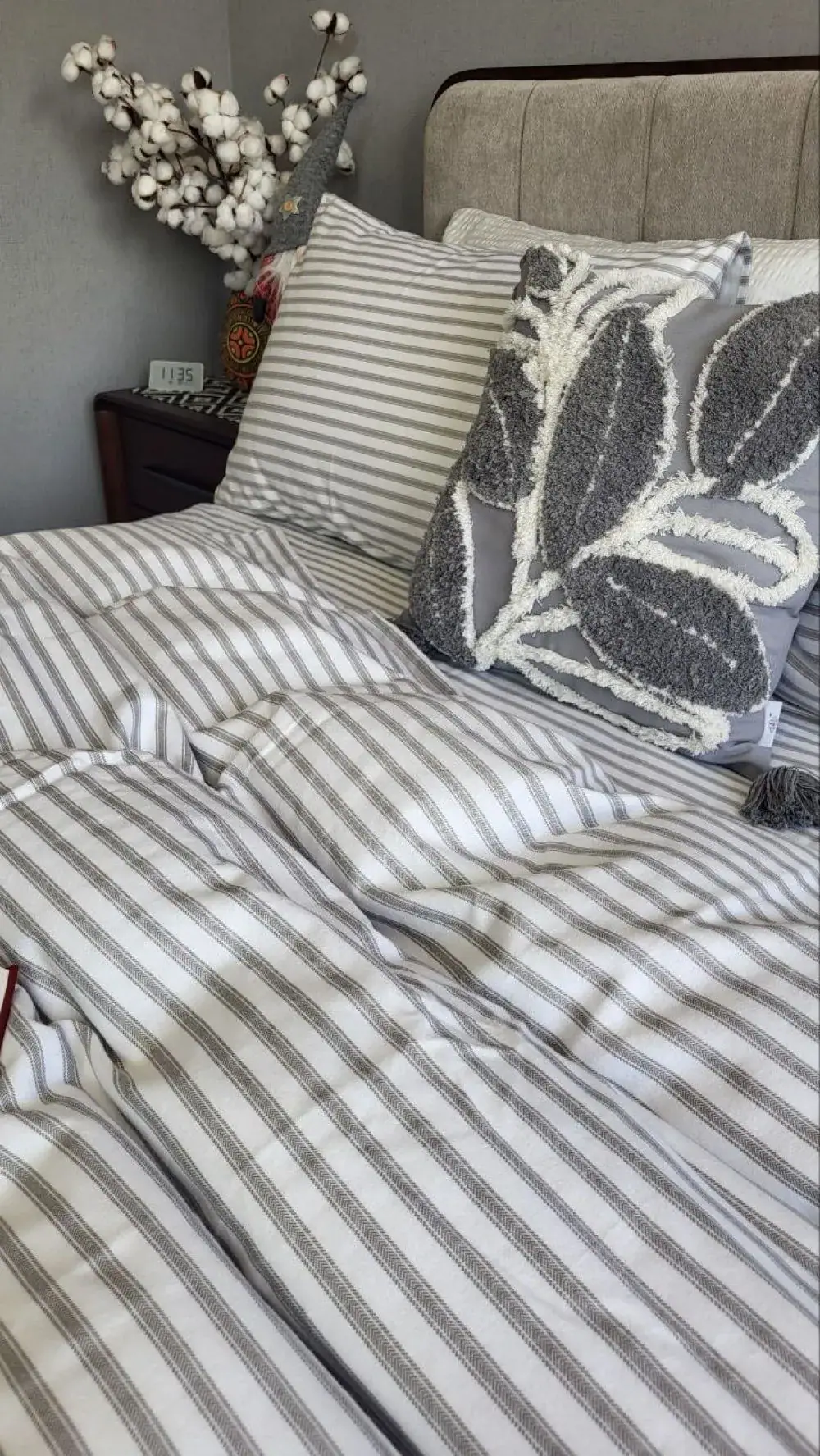 Комплект постільної білизни Смужка Turkish flannel з фланелі (6)