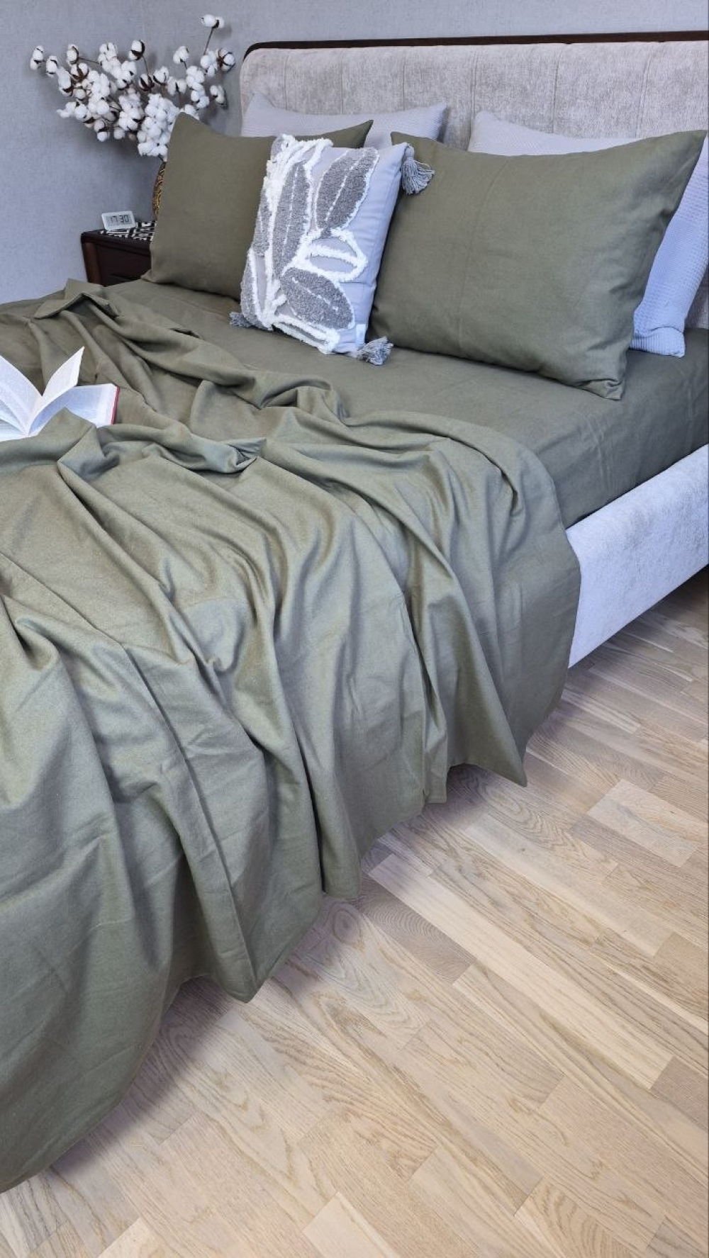 Комплект постельного белья из фланели Хаки S133 Turkish flannel (6)