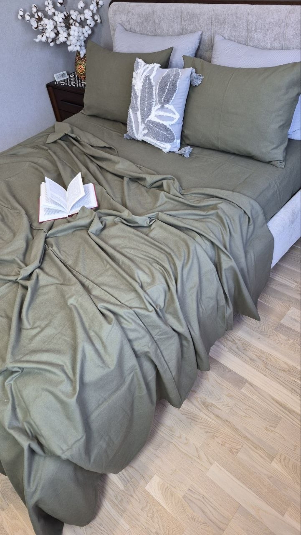Комплект постельного белья из фланели Хаки S133 Turkish flannel (8)