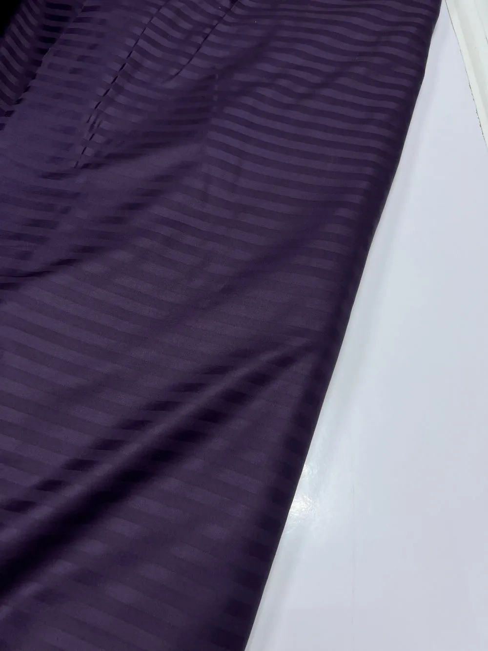 Комплект постільної білизни Страйп сатин LUX Deep Plum 1x1см (2)