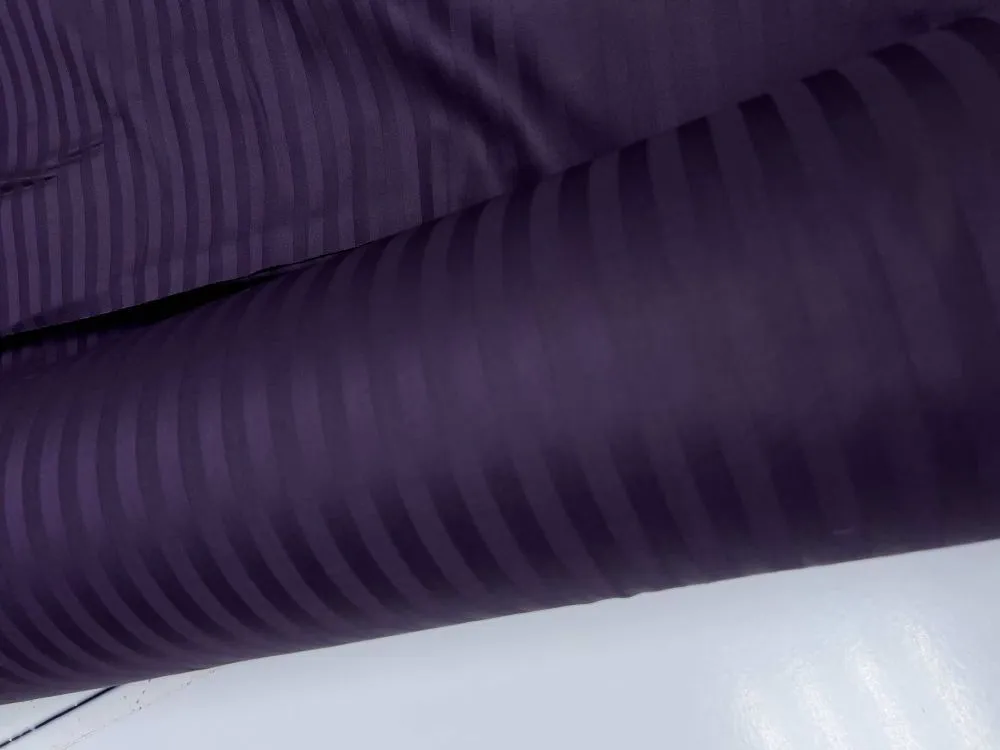 Комплект постільної білизни Страйп сатин LUX Deep Plum 1x1см (3)