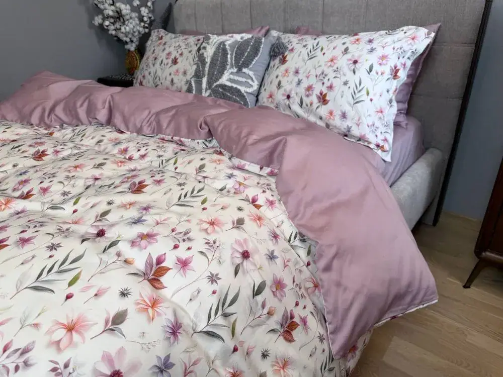 Элитное постельное белье Сатин PREMIUM FLOWER DREAM (6)