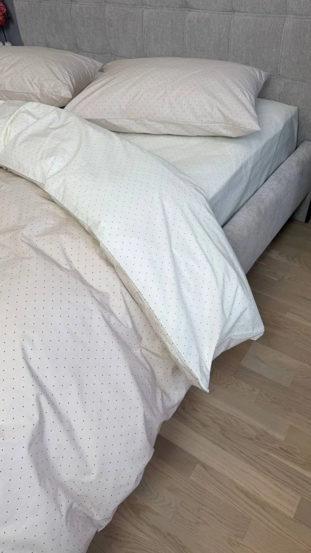 Елітна постільна білизна Горошки з турецького котону (2)