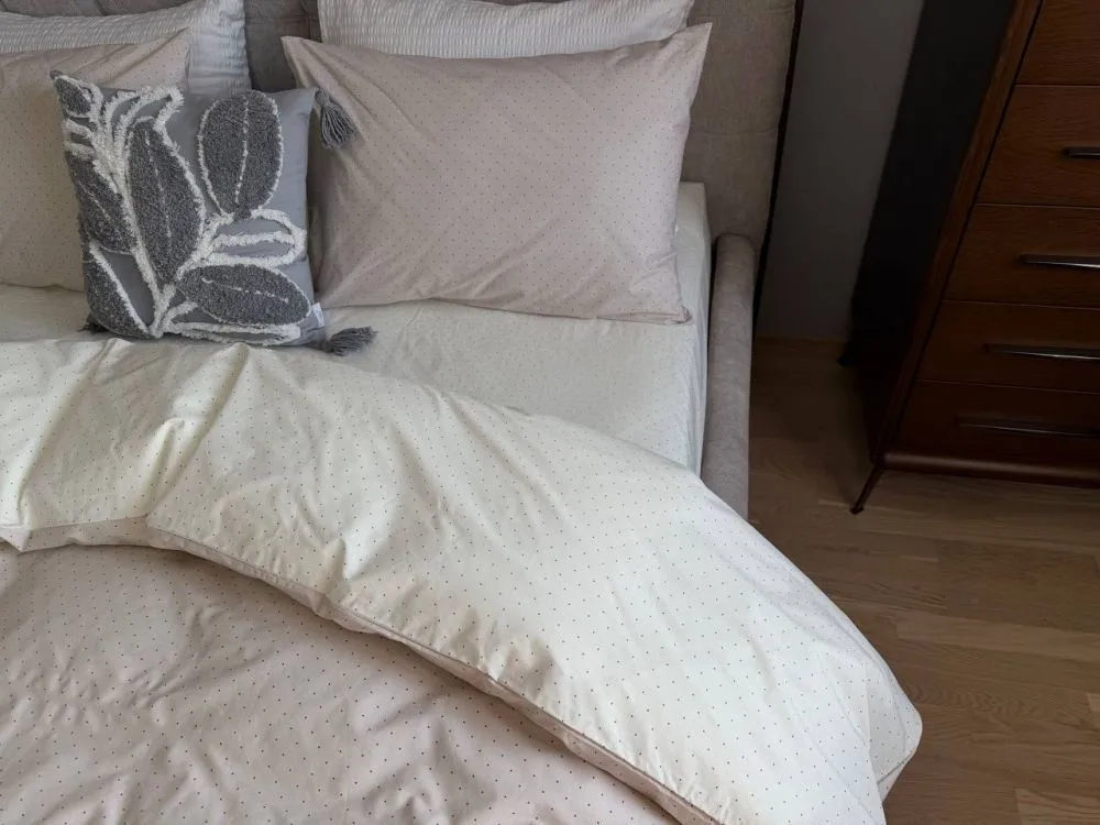 Елітна постільна білизна Горошки з турецького котону (7)