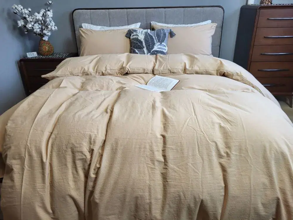 Наволочка Beige LUXURY Washed 50x70см из вареного хлопка (6)
