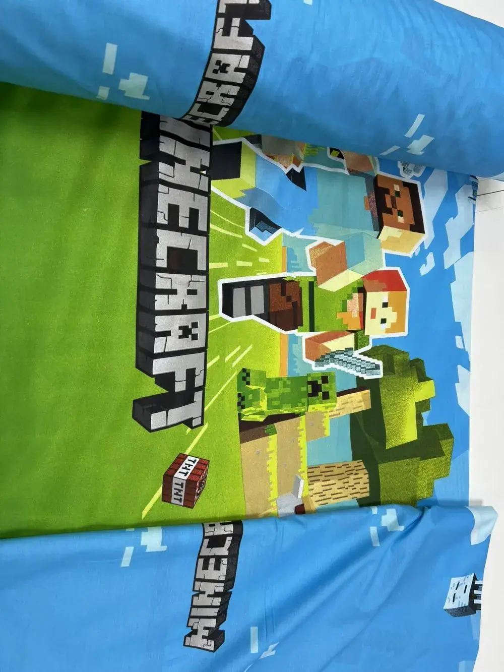 Комплект дитячої постільної білизни Minecraft з ранфорсу (2)