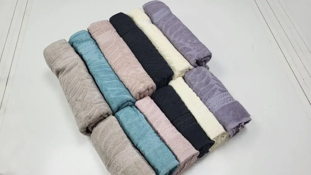 Махровые полотенца LUX COTTON AKASYA цвета пудра (2)