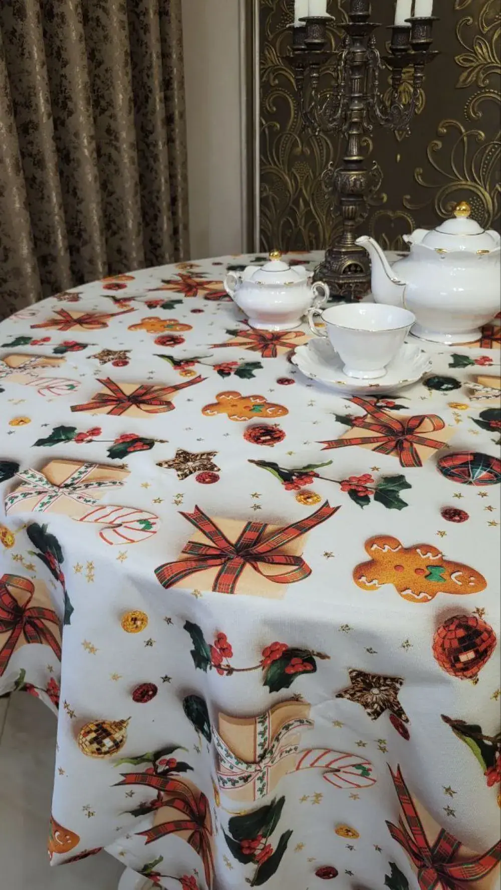 Овальна скатертина Дарунок для кухні (7)