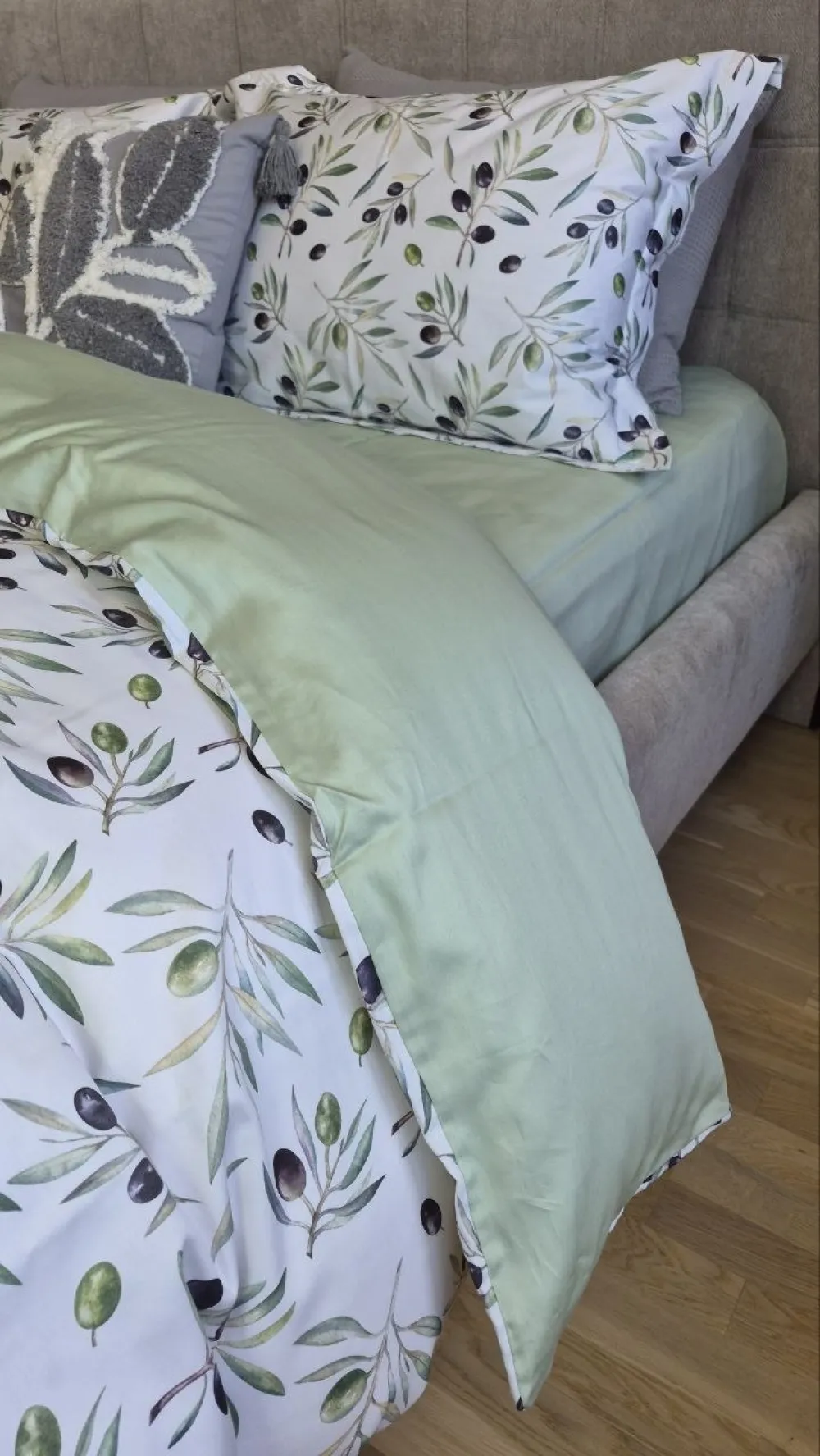Комплект постільної білизни Сатин PREMIUM FRESH OLIVE (6)