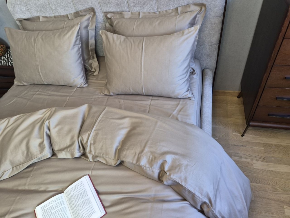 Елітна постільна білизна з сатину мульти-страйп SOFT MOCCO, Turkish satin (3)