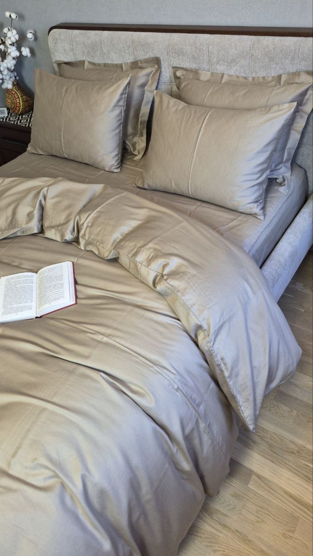 Елітна постільна білизна з сатину мульти-страйп SOFT MOCCO, Turkish satin (4)
