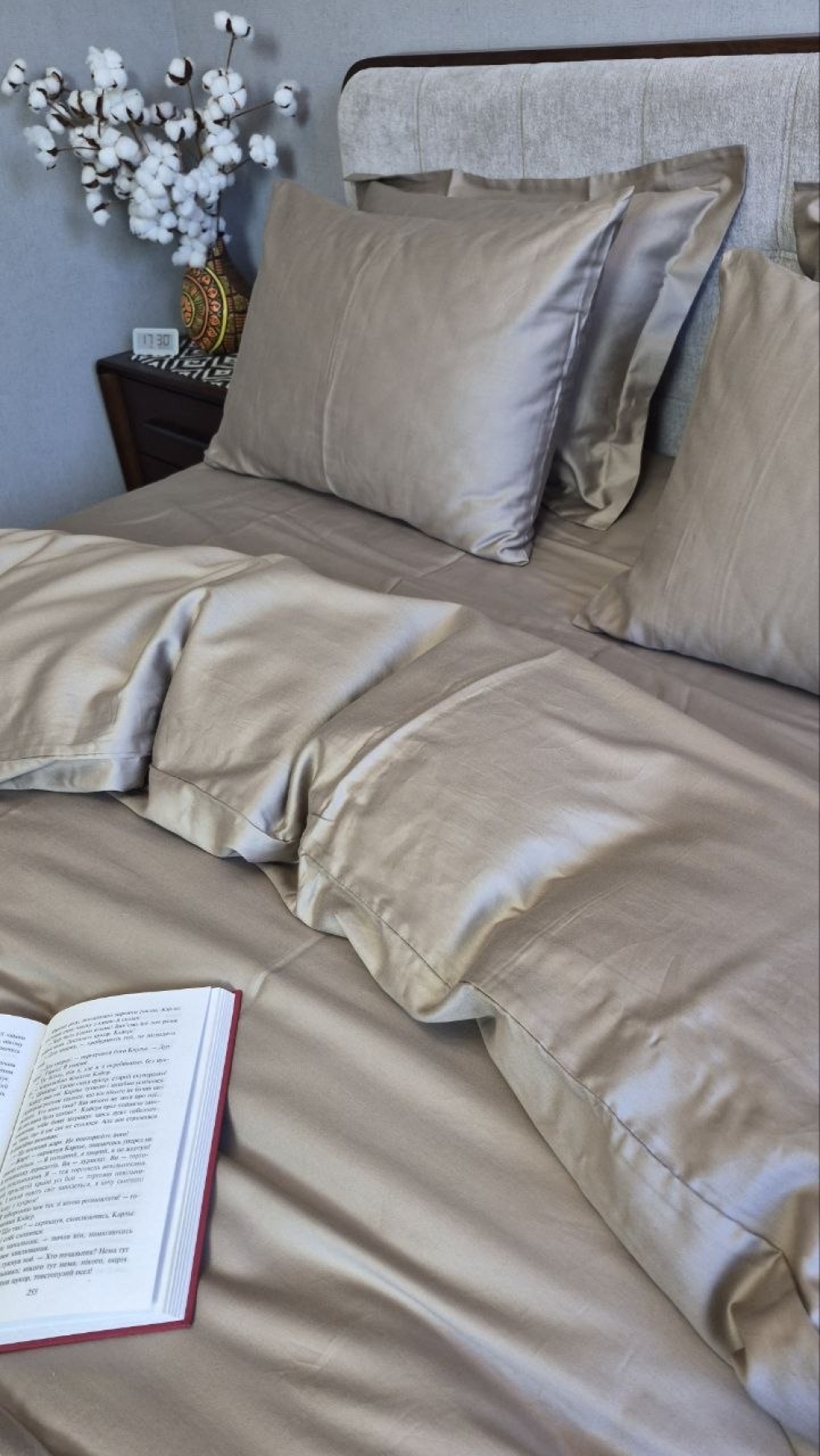 Елітна постільна білизна з сатину мульти-страйп SOFT MOCCO, Turkish satin (6)