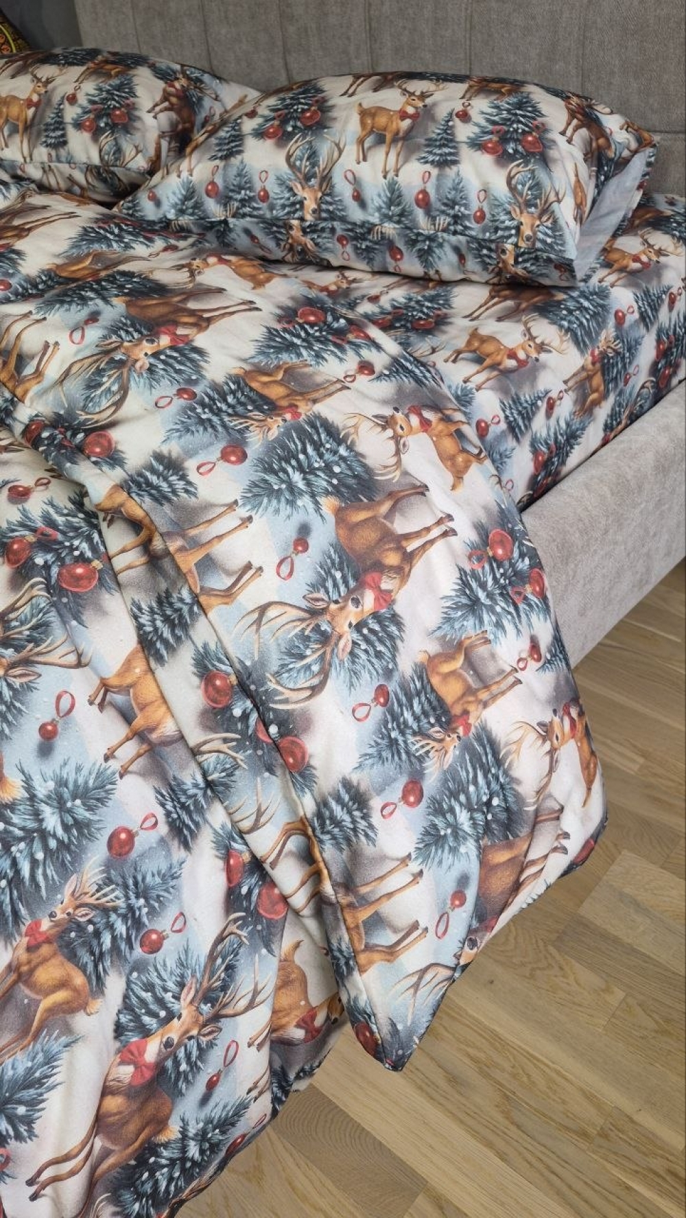 Постільна білизна з фланелі Олені NEW, Turkish flannel 5D (7)