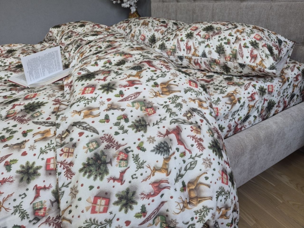 Постільна білизна з фланелі Різдвяні історії, Turkish flannel 5D (2)