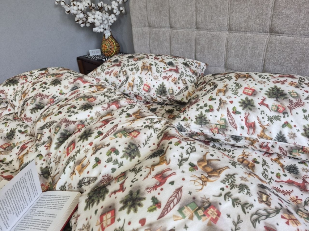 Постільна білизна з фланелі Різдвяні історії, Turkish flannel 5D (3)
