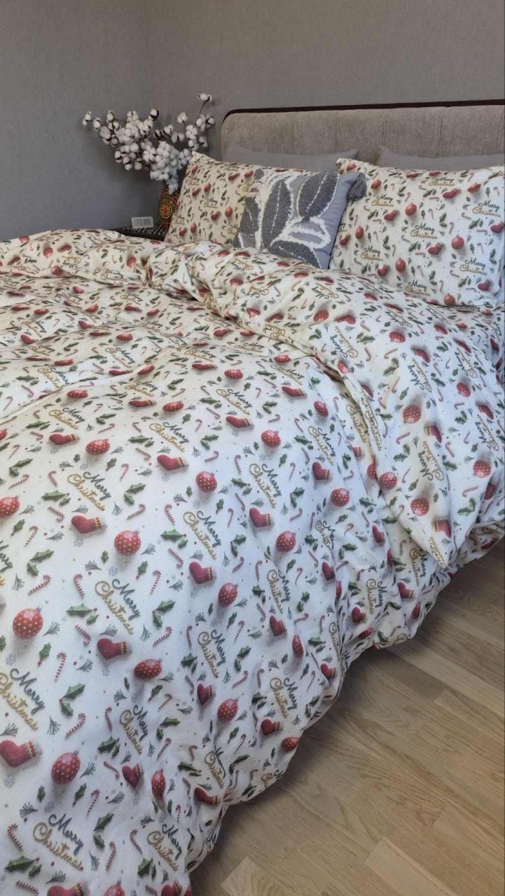 Постільна білизна з фланелі Святковий настрій Turkish flannel 5D (6)
