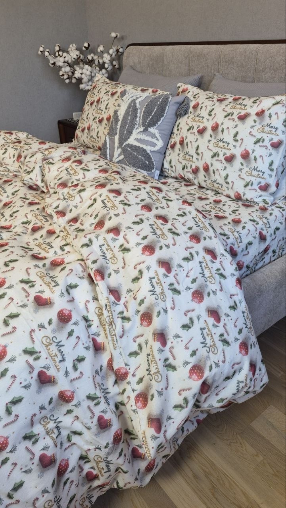 Постільна білизна з фланелі Святковий настрій Turkish flannel 5D (7)