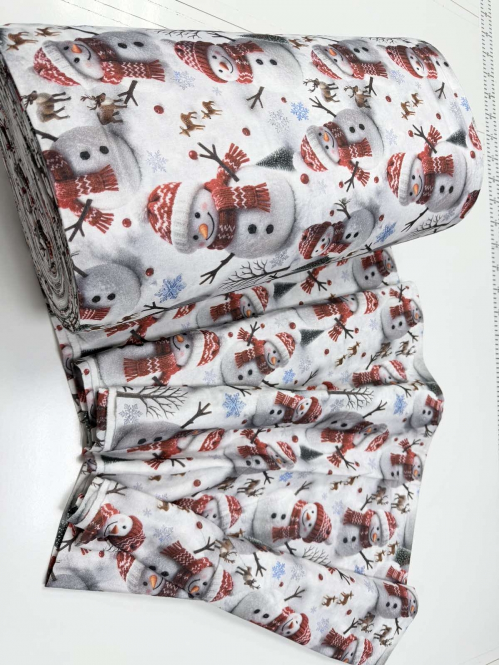 Постельное белье из фланели Снеговики Turkish flannel 5D (2)