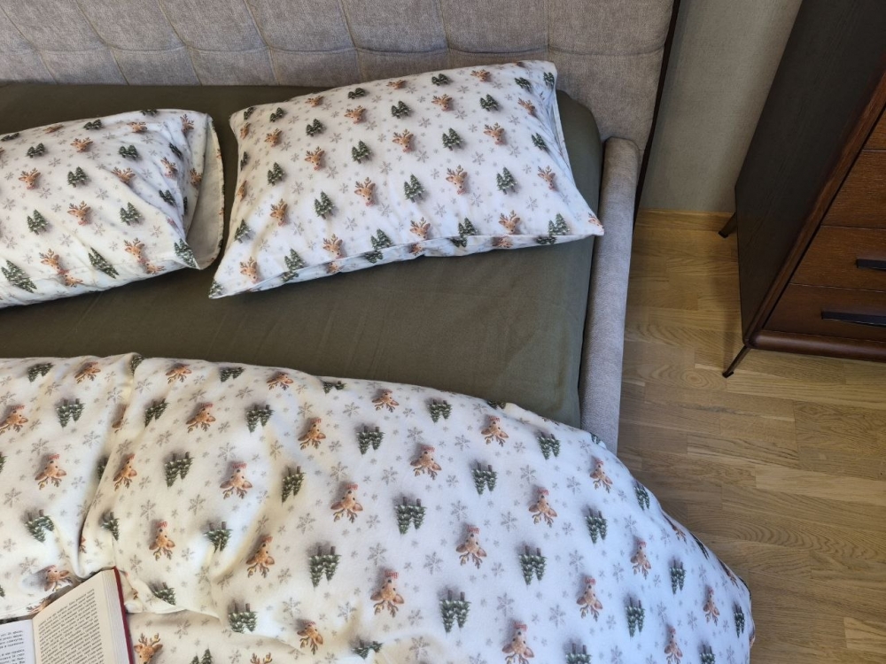 Постельное белье из фланели Бемби/хаки Turkish flannel 5D (2)