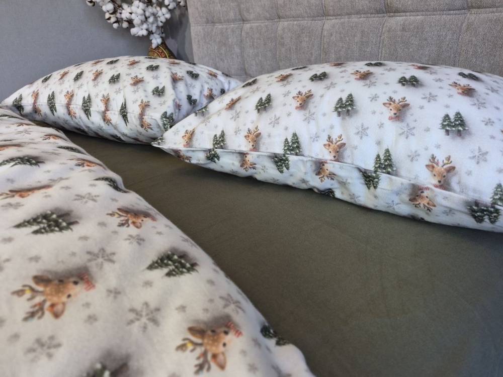 Постельное белье из фланели Бемби/хаки Turkish flannel 5D (4)