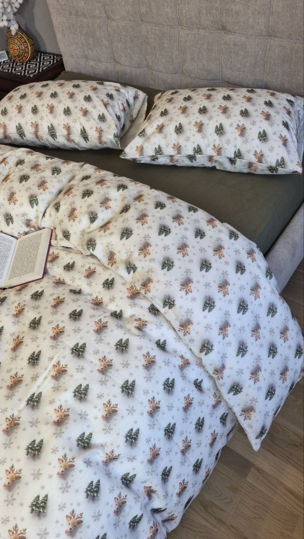 Постельное белье из фланели Бемби/хаки Turkish flannel 5D (5)
