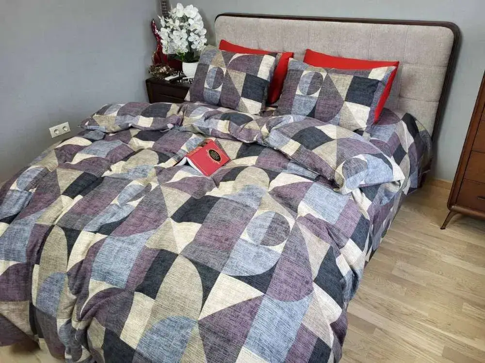 Комплект постільної білизни з фланелі Тренд какао Turkish flannel (2)