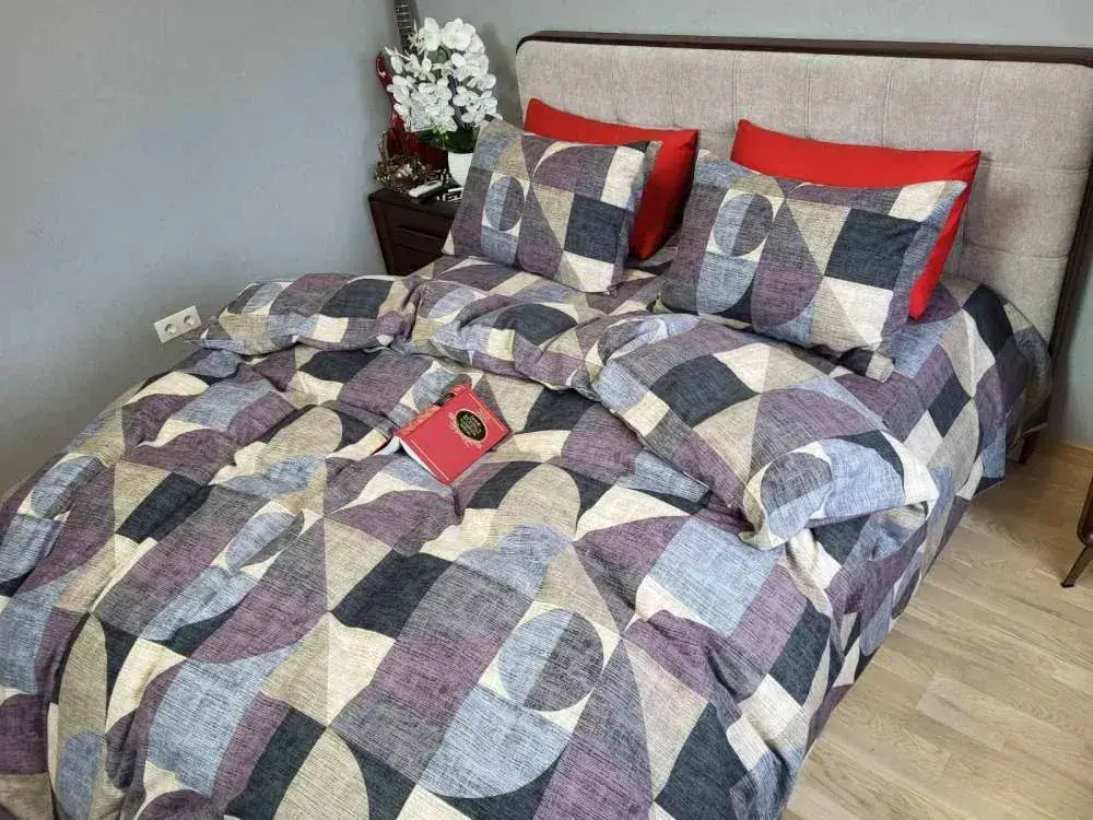 Комплект постільної білизни з фланелі Тренд какао Turkish flannel (4)