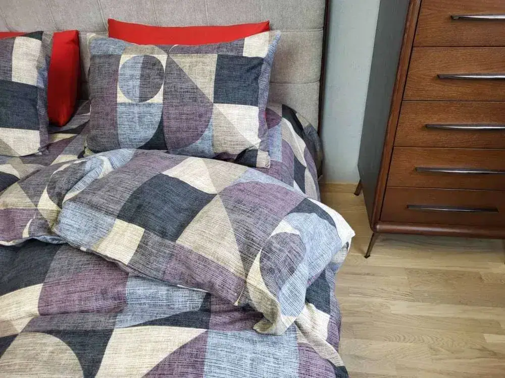 Комплект постільної білизни з фланелі Тренд какао Turkish flannel (5)