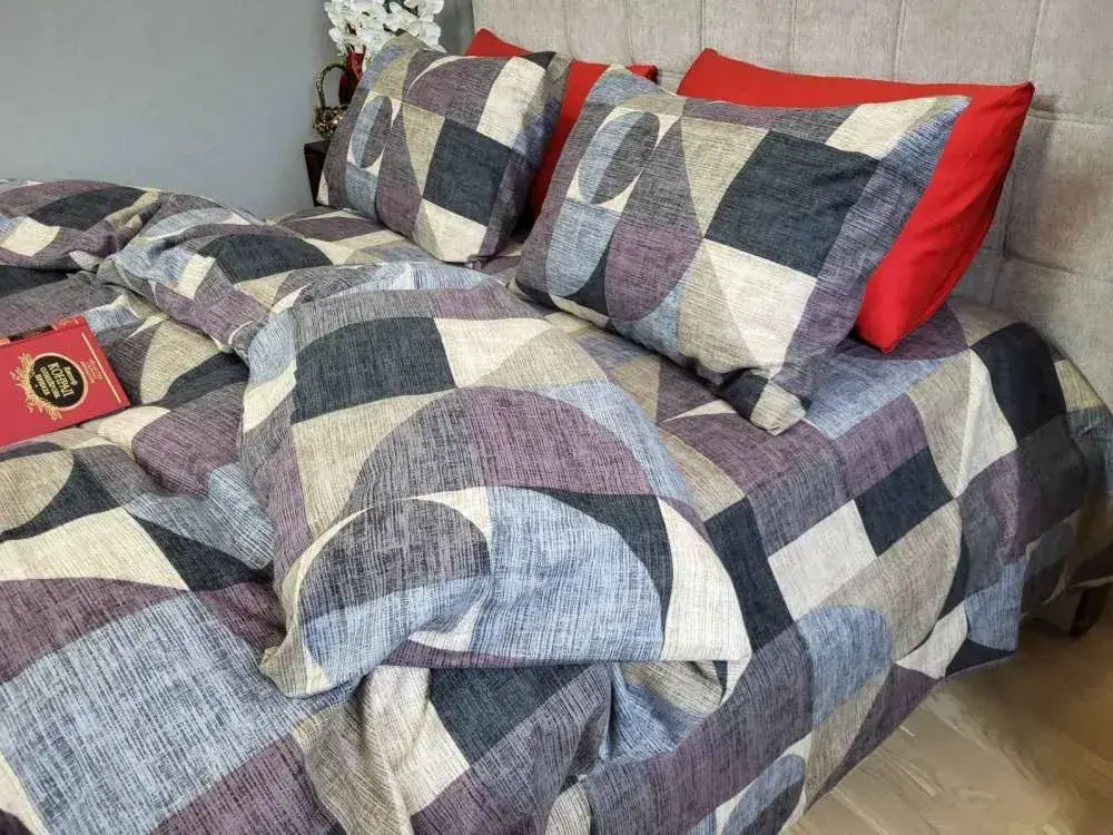 Комплект постільної білизни з фланелі Тренд какао Turkish flannel (7)