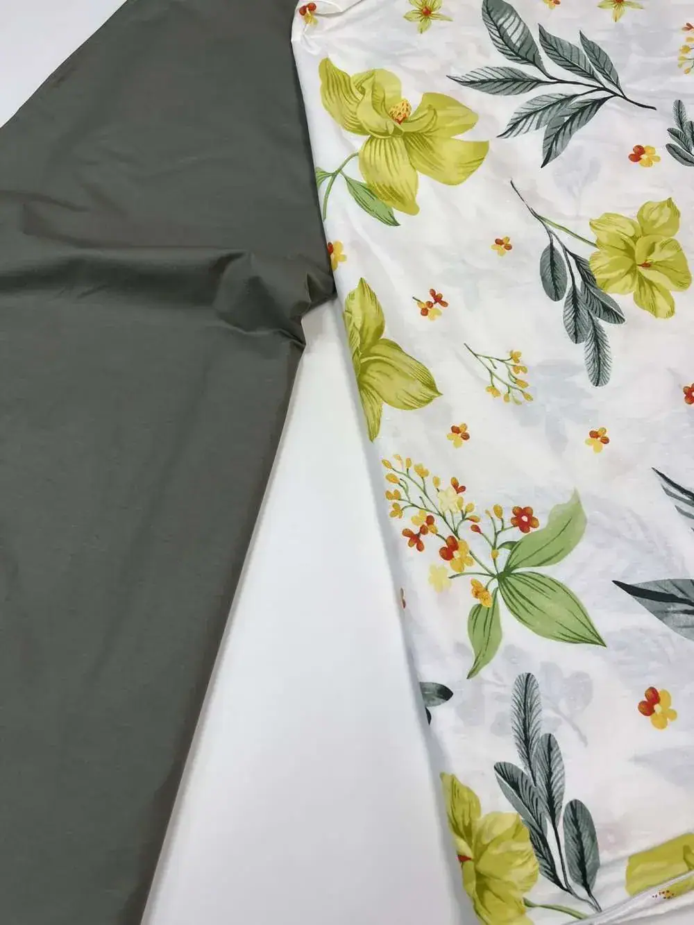 Елітна постільна білизна Оазис зелений, cotton (3)