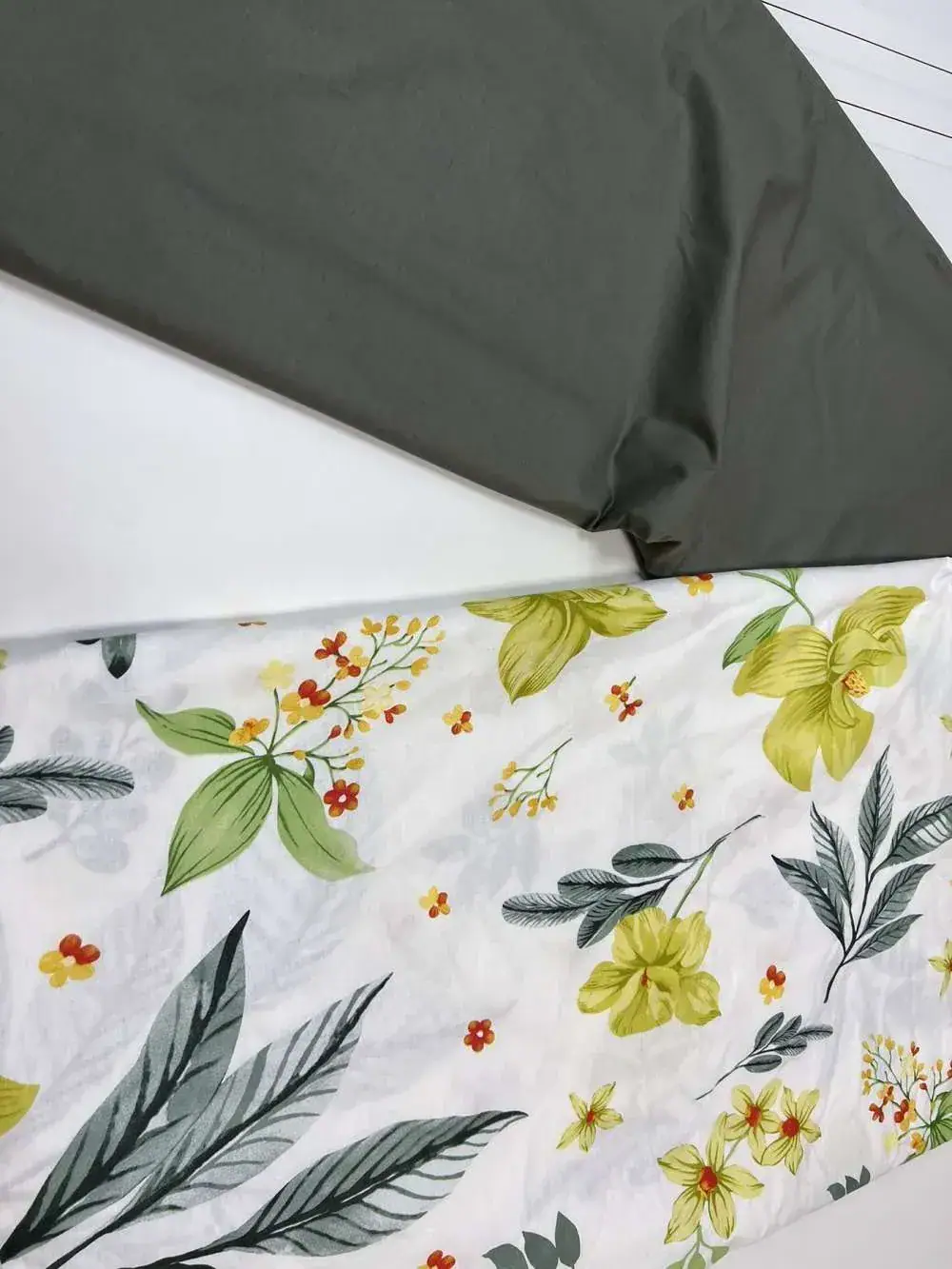 Елітна постільна білизна Оазис зелений, cotton (4)