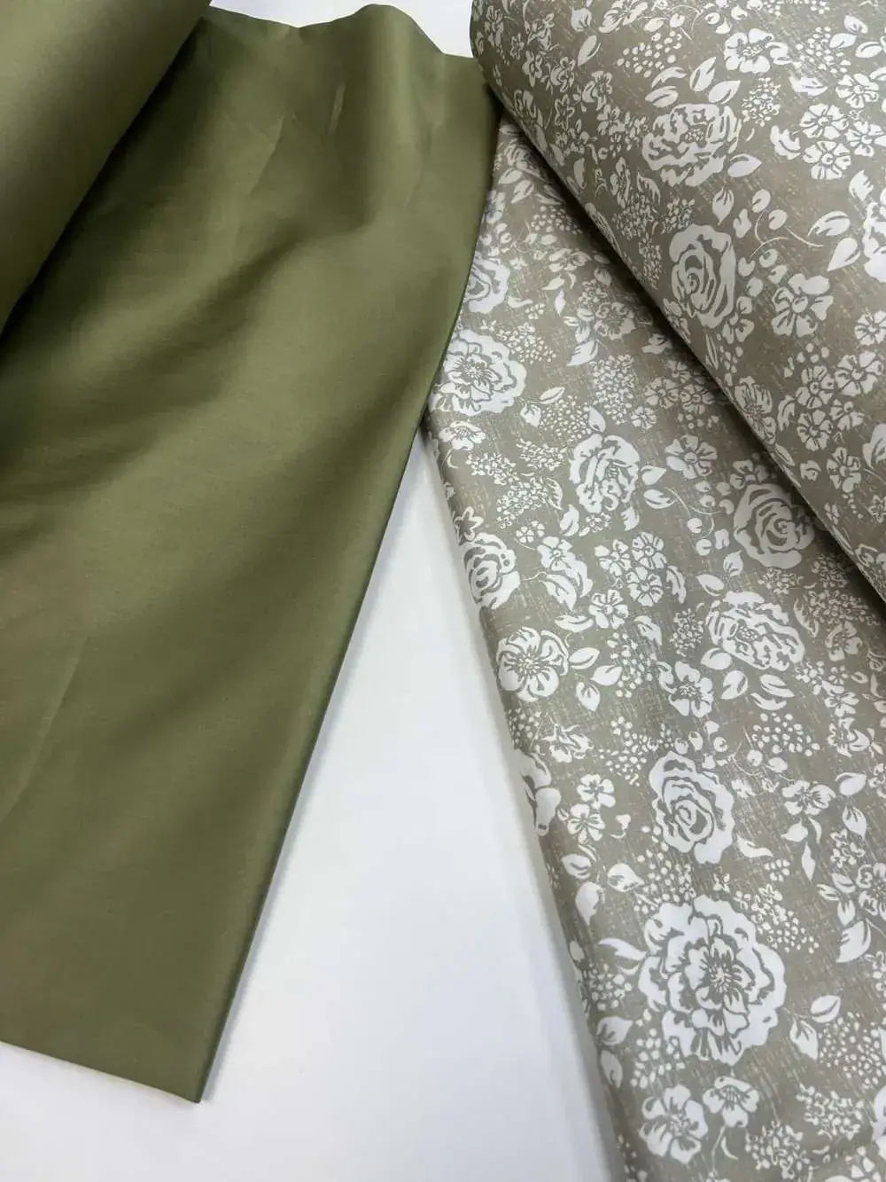 Элитное постельное белье из сатина PREMIUM MUSCAT OLIVE двухсторонний, наволочка 50*70см (4)