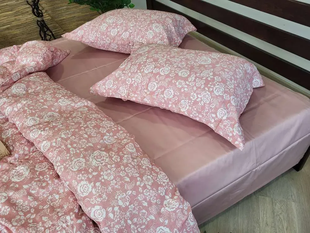 Елітна постільна білизна Сатин PREMIUM MUSCAT ROSE (3)