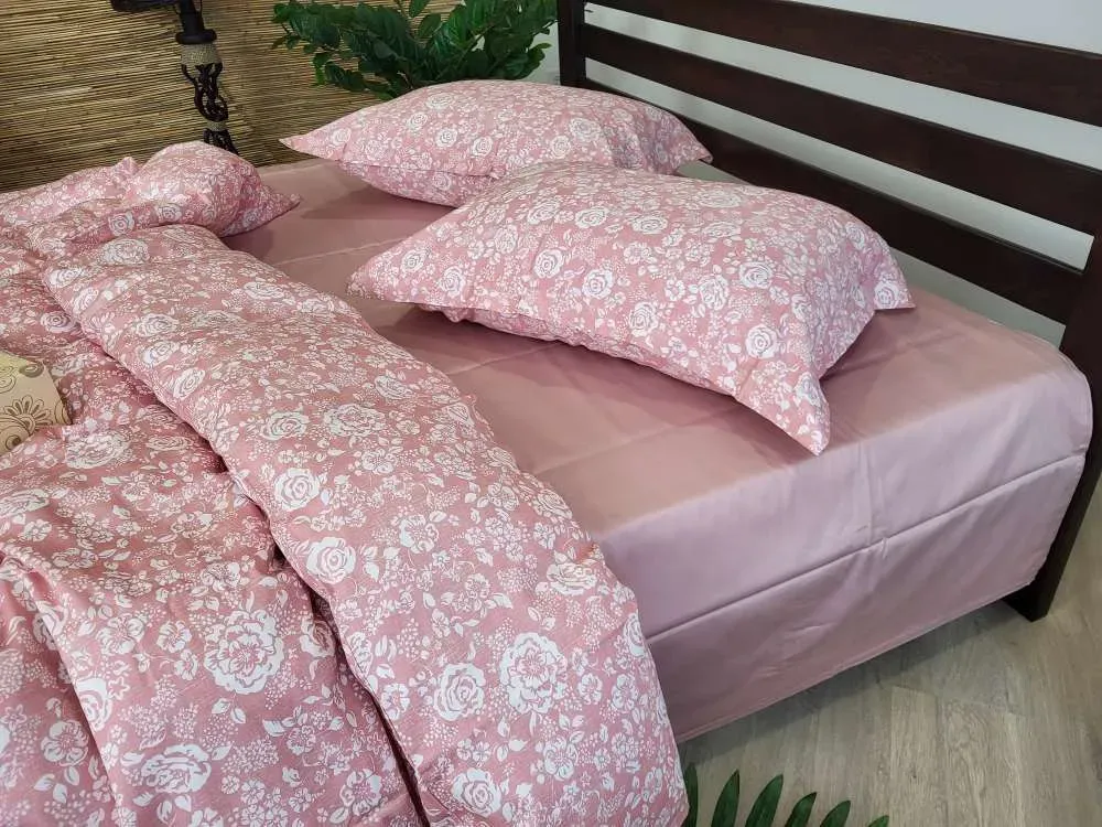 Елітна постільна білизна Сатин PREMIUM MUSCAT ROSE (6)